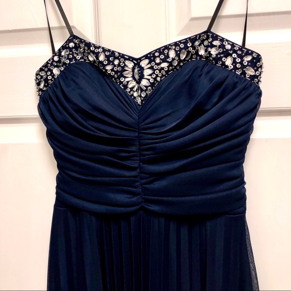 B Darlin Blue Dress - Picture 1 of 2